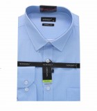                              NM h.u normál fit elasztikus ing - Világoskék mintás