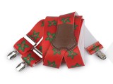                   Karácsonyi nadrágtartó - Piros Férfi nadrágtartó