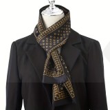  Férfi exklúzív sál - Fekete-kávé