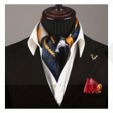  Férfi exklúzív sál - Kék-napsárga