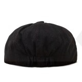    Gatsby pamut sapka - Fekete Férfi kalap, sapka