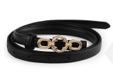          Női fémcsatos öv - Fekete