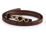          Női fémcsatos öv - Barna