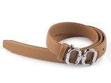          Női fémcsatos öv - Caramell