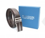                      Tycoon férfi bőr öv díszdobozban - Sötétbarna