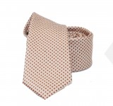                    NM slim szövött nyakkendő - Drapp aprómintás