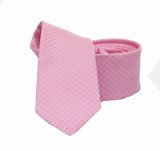                    NM slim szövött nyakkendő - Rózsaszín kockás