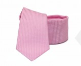                    NM slim szövött nyakkendő - Rózsaszín aprómintás