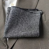                     Exkluzív díszzsebkendő - Szürke melír