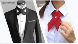   Szatén unisex kereszt nyakkendő - Pink Francia, Ascot, Különlegesség