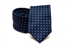    Prémium nyakkendő - Kék-fehér mintás Aprómintás nyakkendő