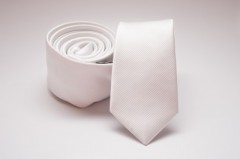    Prémium slim nyakkendő - Fehér Egyszínű nyakkendő