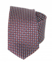 Exkluzív selyem nyakkendő - Bordó mintás 