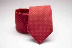    Prémium nyakkendő - Piros pöttyös Aprómintás nyakkendő