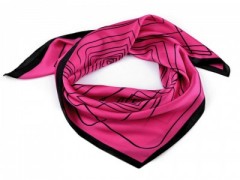 Szatén csíkos kendő - Pink Női divatkendő és sál