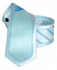               Goldenland slim nyakkendő - Menta mintás Csíkos nyakkendő