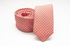    Prémium slim nyakkendő - Lazac pöttyös 