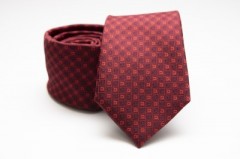 Prémium nyakkendő - Meggybordó mintás Aprómintás nyakkendő