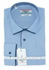                                 Francesco hosszúujjú ing - Kék hajszálcsíkos Mintás ing