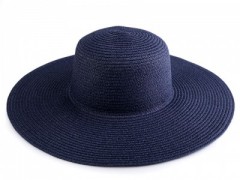 Női szalma kalap - Sötétkék 