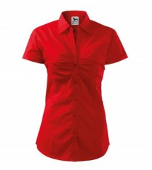   Női puplin ing rövidujjú - Piros Női ing,póló,pulóver
