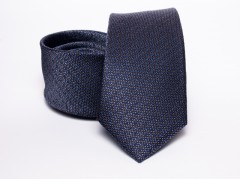 Prémium selyem nyakkendő - Kék mintás Aprómintás nyakkendő