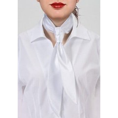 Zsorzsett női nyakkendő - Fehér 