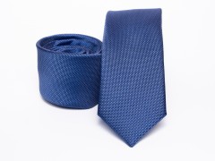 Prémium selyem slim nyakkendő - Kék Selyem nyakkendők