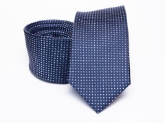 Prémium selyem selyem nyakkendő - Kék aprópöttyös Selyem nyakkendők