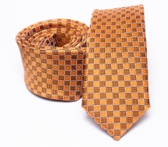    Prémium slim nyakkendő - Arany kockás Kockás nyakkendők