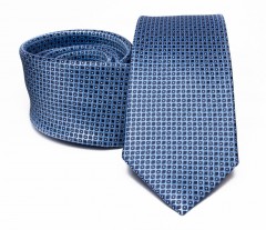   Prémium selyem nyakkendő - Kék aprómintás 