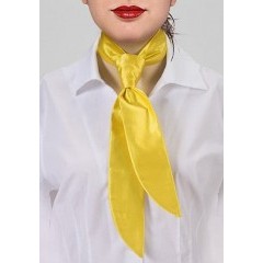 Zsorzsett női nyakkendő - Citromsárga Női nyakkendők, csokornyakkendő