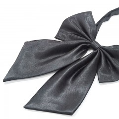   Szatén női csokornyakkendő - Sötétszürke Női nyakkendők, csokornyakkendő