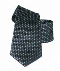   Vincitore slim selyem nyakkendő - Fekete pöttyös Selyem nyakkendők