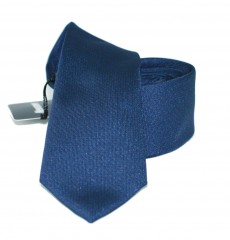              Slim nyakkendő - Sötétkék szövött Egyszínű nyakkendő