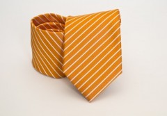    Prémium nyakkendő -  Napsárga-fehér csíkos 