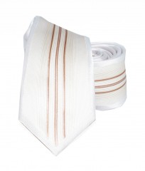 Goldenland slim nyakkendő - Natur csíkos Csíkos nyakkendő