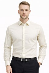             Newsmen h.u slim ing - Ecru Hosszúujjú ing