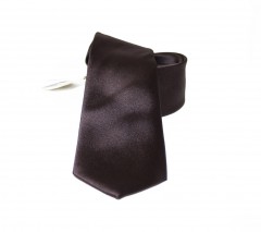         NM szatén nyakkendő - Sötétbarna Egyszínű nyakkendő