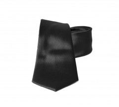         NM szatén nyakkendő - Fekete Egyszínű nyakkendő