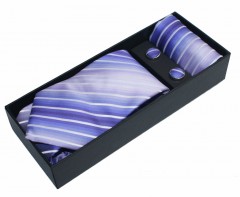   NM nyakkendő szett - Lila csíkos Ajándékötletek