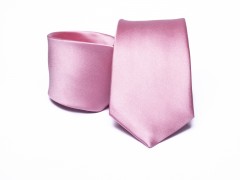  Prémium szatén selyem nyakkendő - Rózsaszín Selyem nyakkendők