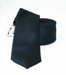                  NM slim szatén nyakkendő - Fekete Egyszínű nyakkendő
