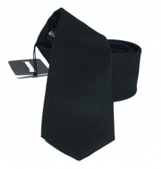      NM slim nyakkendő - Fekete szövött 