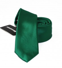                                            NM slim szatén nyakkendő - Fűzöld 