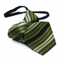      NM Állítható gyereknyakkendő - Zöld csíkos Gyerek nyakkendők