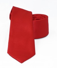                  NM slim szövött nyakkendő - Piros Egyszínű nyakkendő