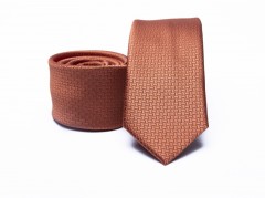    Prémium slim nyakkendő - Téglaszín Aprómintás nyakkendő