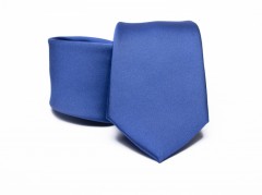   Prémium selyem nyakkendő - Tengerkék Egyszínű nyakkendő