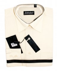                                  Goldenland hosszúujjú ing - Ecru Egyszínű ing